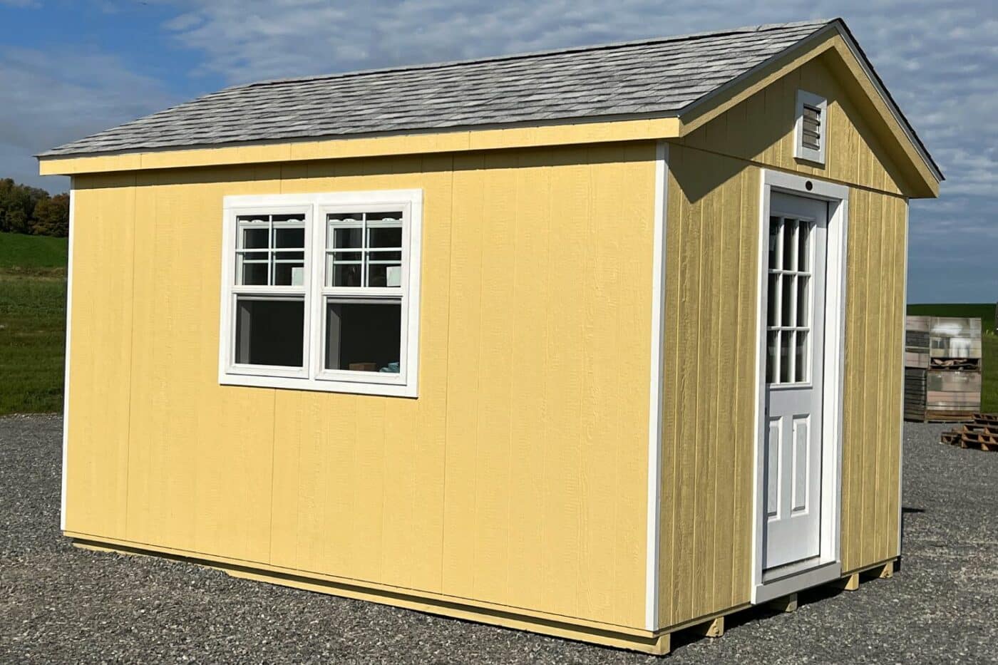 yellow 10x14 cabin
