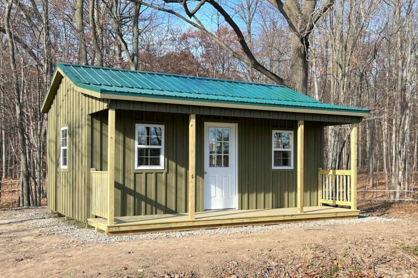 12x28 cabins- side porch cabins
