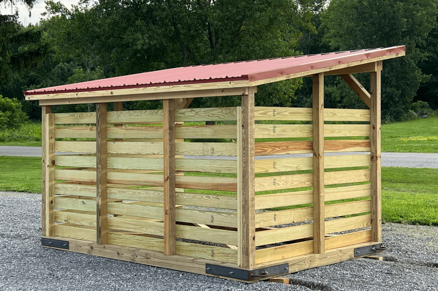 8x12 back of firewood shed in west falls ny