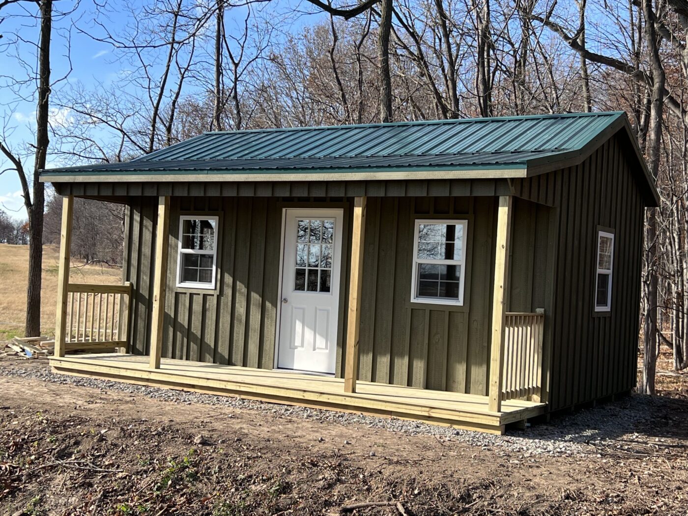 8x14 Side Porch Cabins
