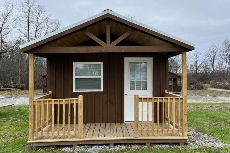 portable cabin gable porch
