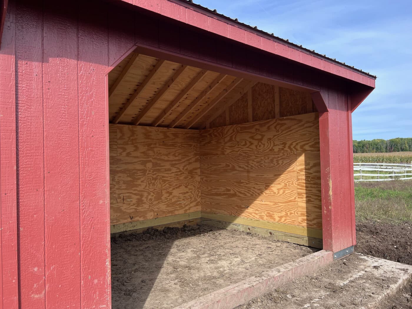 Run in sheds near West Falls NY