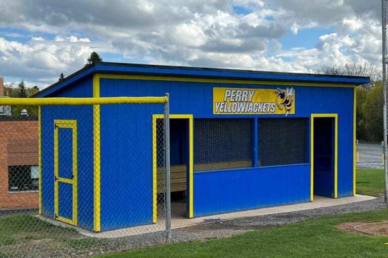 baseball dugouts- 8x24 shed