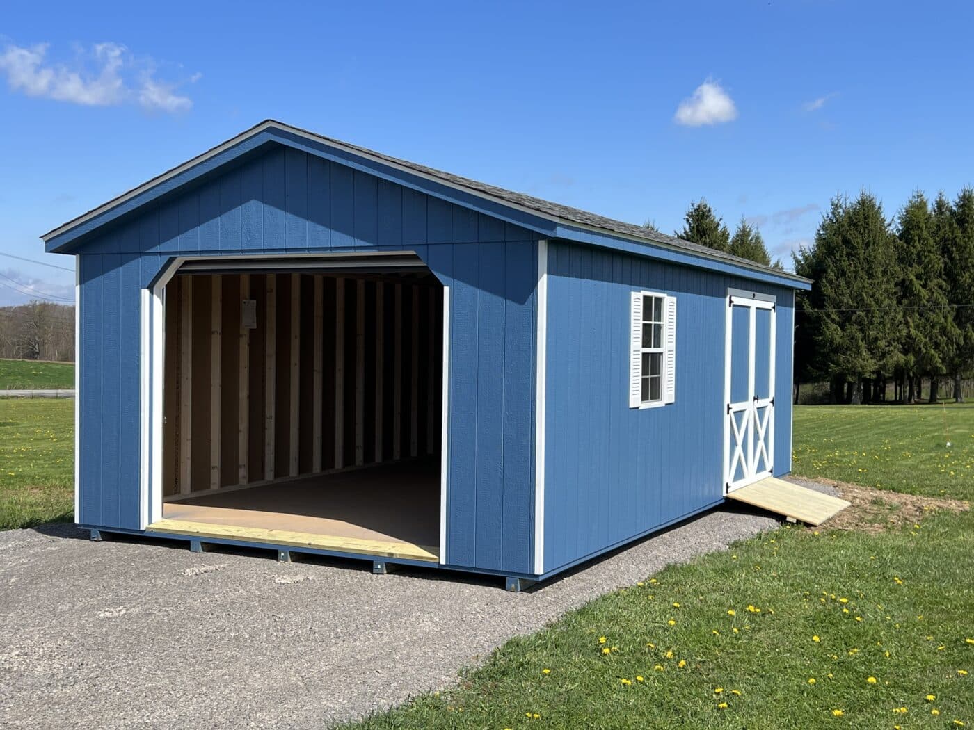 big blue 14x24 cottage garage in warsaw ny