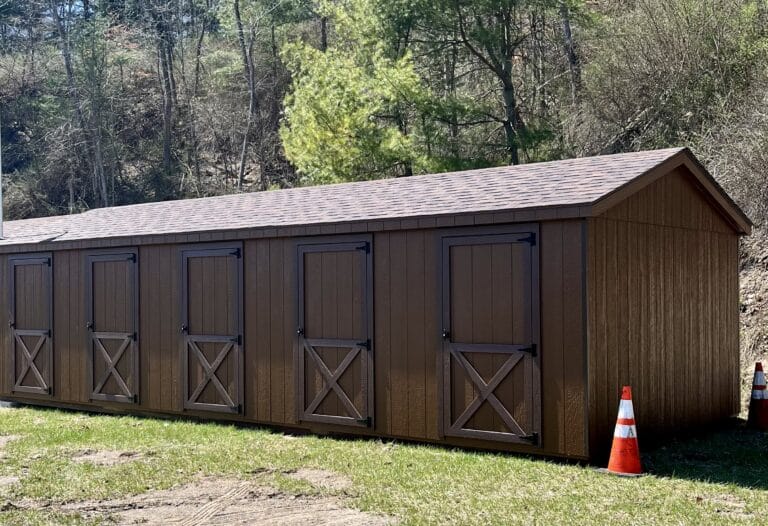 brown cottage shed