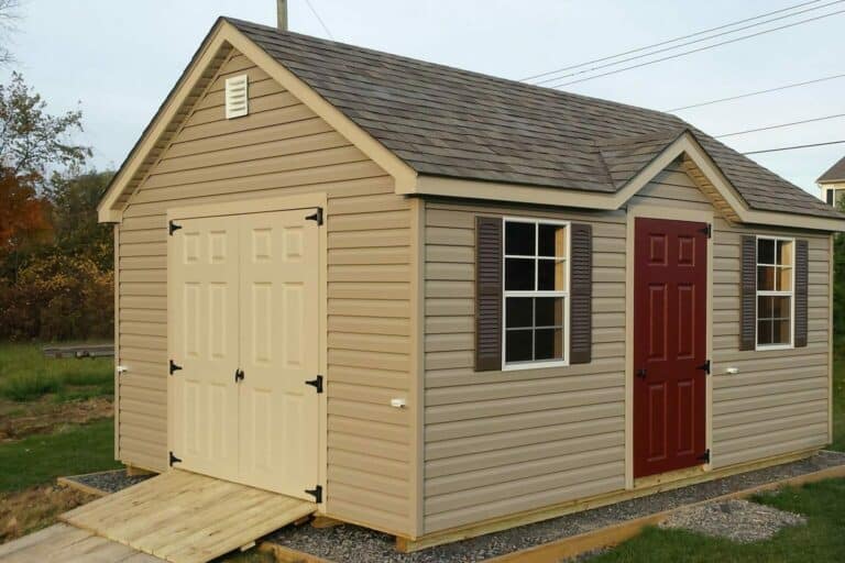 Vinyl garden shed for sale in NY