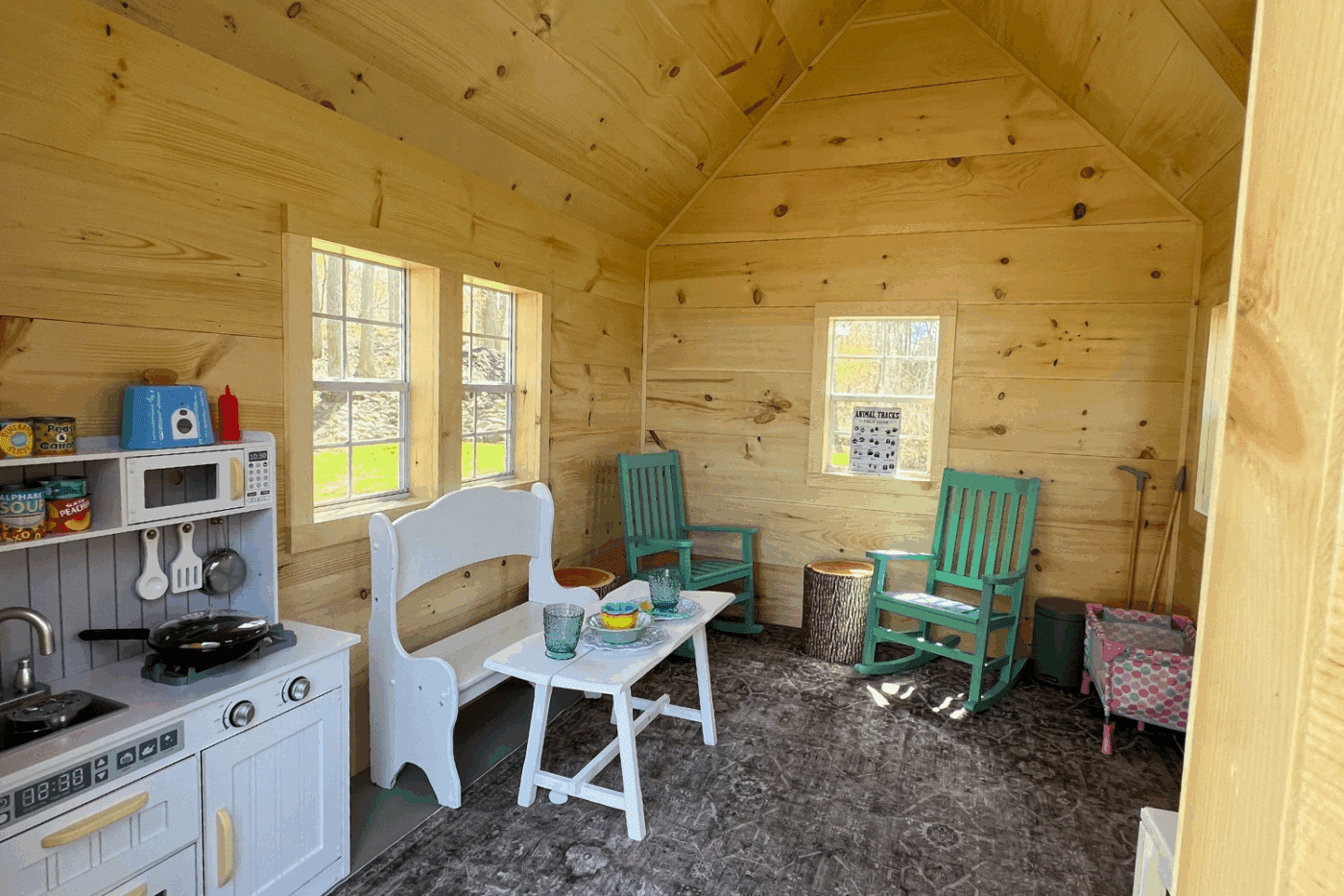 inside with furniture of 8x10 playhouse in leicester ny