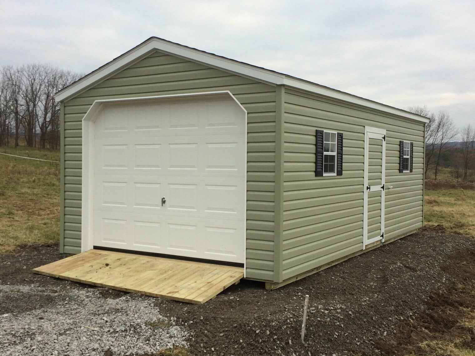 lofted garage
