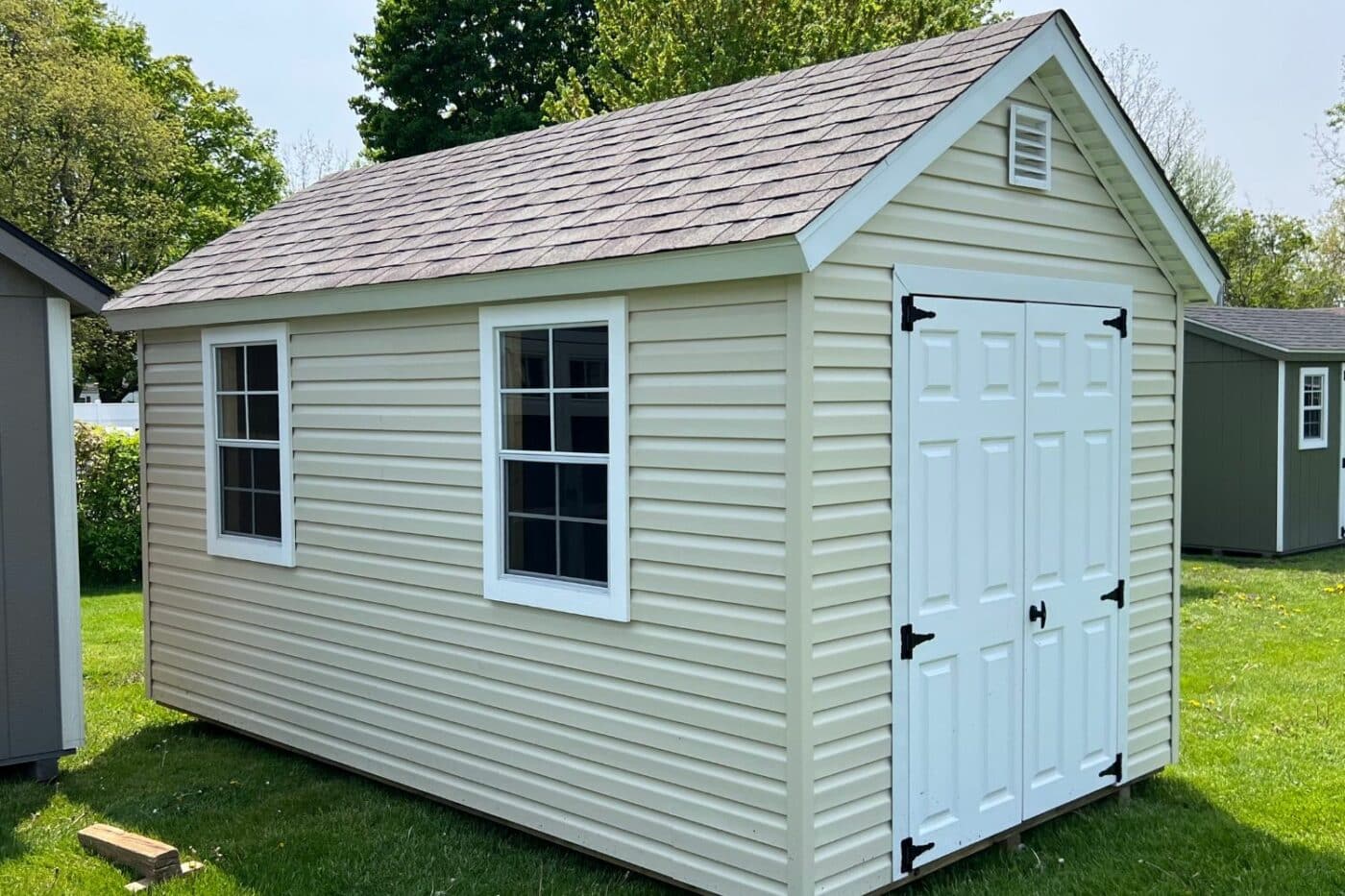 sheds by siding - vinyl sheds