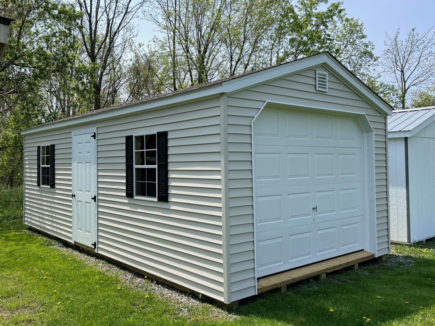 vinyl prebuilt garage in ny