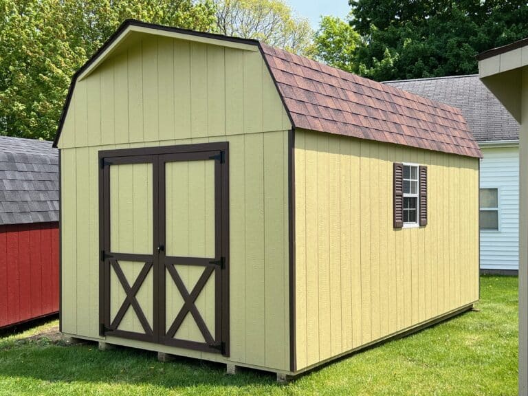 wooden lofted barn